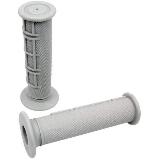 handlebar rubber grip set MX half waffle grey IP32929 handlebar rubber grip set MX half waffle grey IP32929