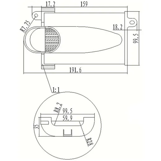 Luftfilter Einsatz Motorgehäuse links für Yamaha T-Max 500 0_1