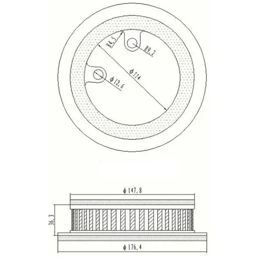 air filter insert variomatic V-filter for Yamaha 500 / 500ie_1