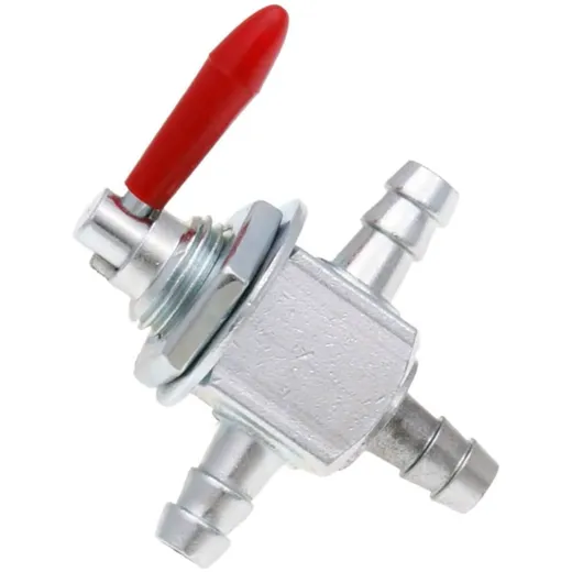 Kraftstoffhahn Benzinhahn manuell universal 8mm mit Reserveschaltung IP34452