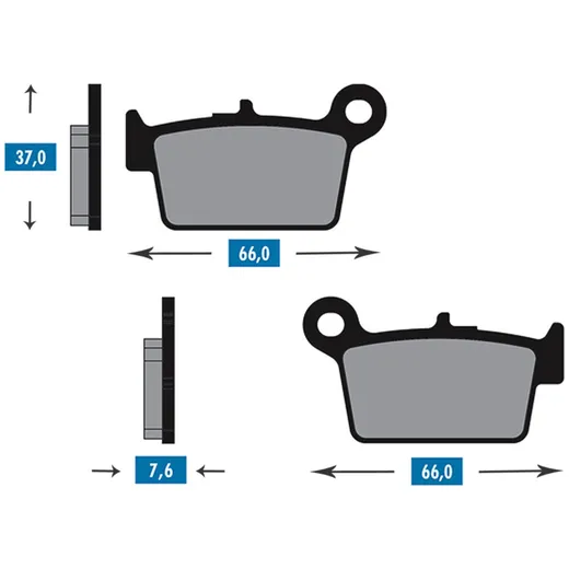 Bremsbeläge organisch für Beta RR 50 IP38025_1