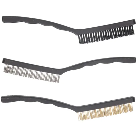 brush set 225mm steel, brass, plastics - 3 pcs IP39230