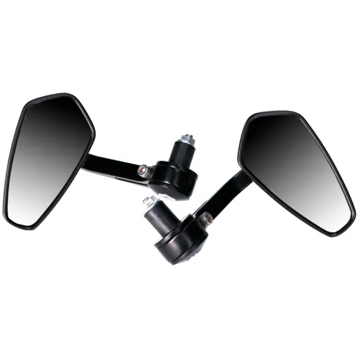 handle bar end mirror set aluminum CNC black IP40387