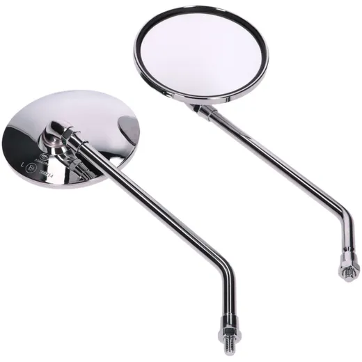 mirror set M8 thread chromed round shape IP40391