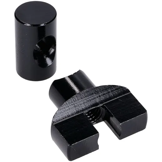 brake cable adjuster set M6 thread aluminum black - universal IP43616