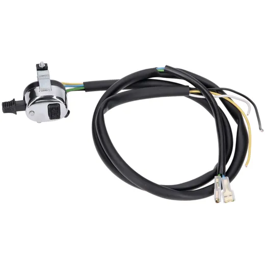 switch assembly chromed 3 functions universal w/ cable for moped IP44178