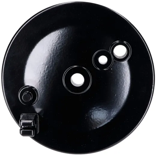 rear brake cover w/ stop light switch hole, black for Simson_1