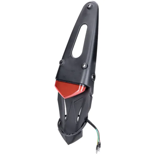 Kennzeichenträger mit Rücklicht LED rot für Enduro, Supermotard IP54724