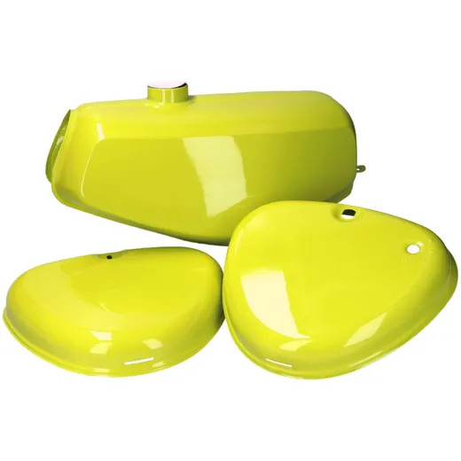 Kraftstofftank Benzintank und Seitendeckel Set rapsgelb für Simson S50, S51, S70 KIT.C.40551-1016 Kraftstofftank Benzintank und Seitendeckel Set rapsgelb für Simson S50, S51, S70 KIT.C.40551-1016
