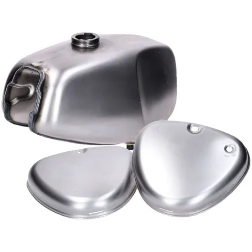 Benzintank und Seitendeckel Set unlackiert für Simson S50 KIT.C.42703-B000