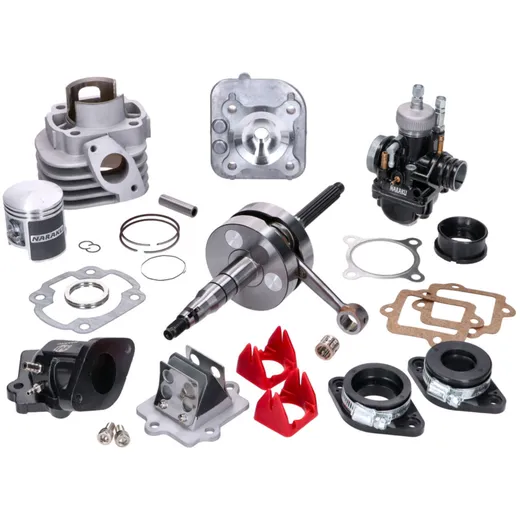 Tuning kit Naraku RevUp aluminum cylinder 70cc 10mm piston pin for Minarelli horizontal AC KIT.M.53955
