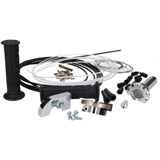 quick action throttle kit Naraku chrome - universal KIT.NK200.07