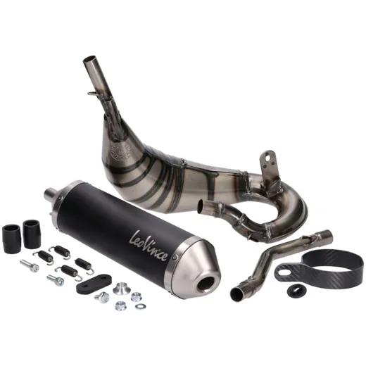 exhaust system LeoVince X-Fight Black Edition for Rieju MRT 50 Cross, SM LV3281B