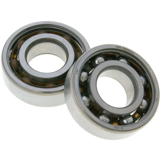 crankshaft bearing set Malossi MHR open 20x47x14 SKF 6204 TN9/HN3 C4 for Minarelli, Derbi EBE, EBS, D50B0 M.6616065E