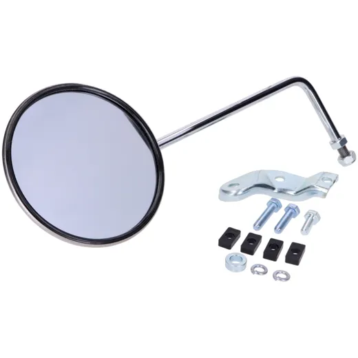 Spiegel mit Halter rund links Edelstahl für Piaggio, Vespa PX Roller MG00000115 Spiegel mit Halter rund links Edelstahl für Piaggio, Vespa PX Roller MG00000115