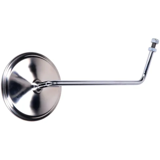 Mirror with holder round left stainless steel for Piaggio, V_2