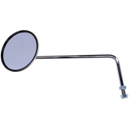 Mirror with holder round left stainless steel for Piaggio, V_3