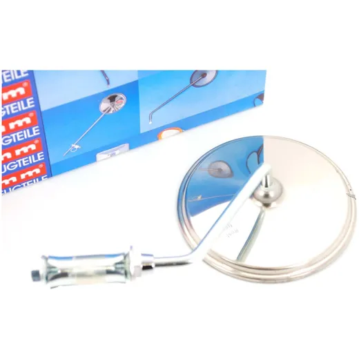 Spiegel bumm Edelstahl 110mm Links für Zündapp, Kreidler, Hercules, Miele, DKW, NSU, Horex, Puch, Gritzner MG00000116