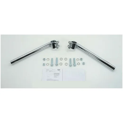 Handlebar Fehling stub set 33mm clamping 265mm width 22mm diameter for Zündapp, Kreidler, Hercules, Puch, KTM, DKW, moped, mokic Handlebar Fehling stub set 33mm clamping 265mm width 22mm diameter for Zündapp, Kreidler, Hercules, Puch, KTM, DKW, moped, mokic