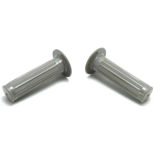 Grey plastic handle set for Zündapp M 50, 25 Bergsteiger, Kreidler Flory MF, Hercules M, 220, 221, 222, P 1, MP 2, 4, Prima Mofa