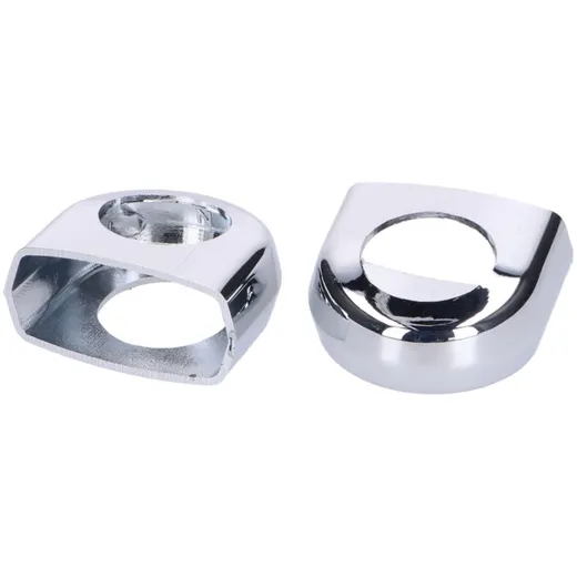 Handlebar mounting cover chrome 2 pieces for Kreidler, Florett, RMC, RS, TM, LF, LH MG00000357
