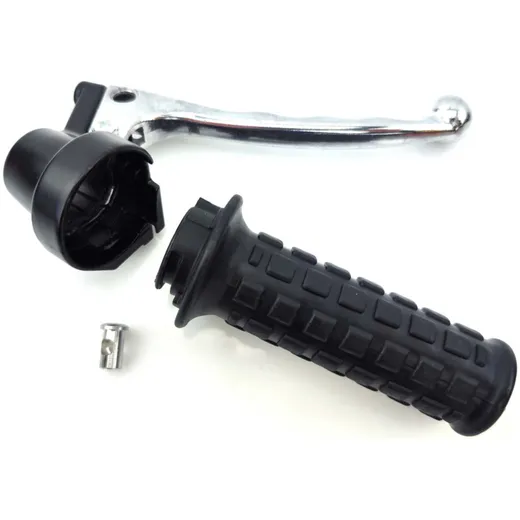 Throttle grip fitting black plastic complete for Puch Maxi MG00000380
