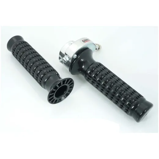 Gasdrehgriff Schwarz Kunststoff 22mm 125mm 155mm für Zündapp GTS, KS, CS, CX, ZD, Hai, C 50, Combinette, Kreidler Florett, Flory