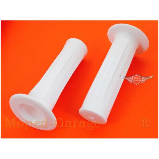 Handle set white plastic for Zündapp GTS, KS 50, C Sport Combinette, automatic, moped, Kreidler Flory, MF, Florett, LF, egg tank