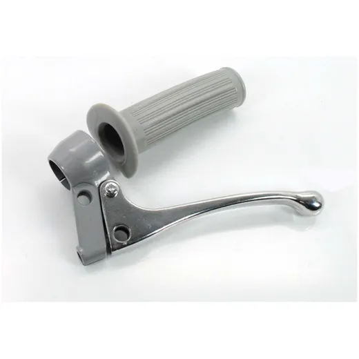 Armatur Aluminium 22mm Grau Rillen Griffgummi 105mm für Zündapp, Kreidler, Hercules, Puch, DKW, KTM, Mofa, Moped, Mokick MG00000 Armatur Aluminium 22mm Grau Rillen Griffgummi 105mm für Zündapp, Kreidler, Hercules, Puch, DKW, KTM, Mofa, Moped, Mokick MG00000