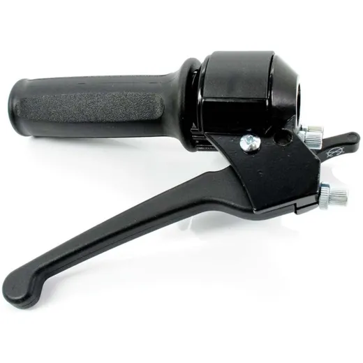Throttle grip fitting black with rubber grip for MBK, 51 MG00000679