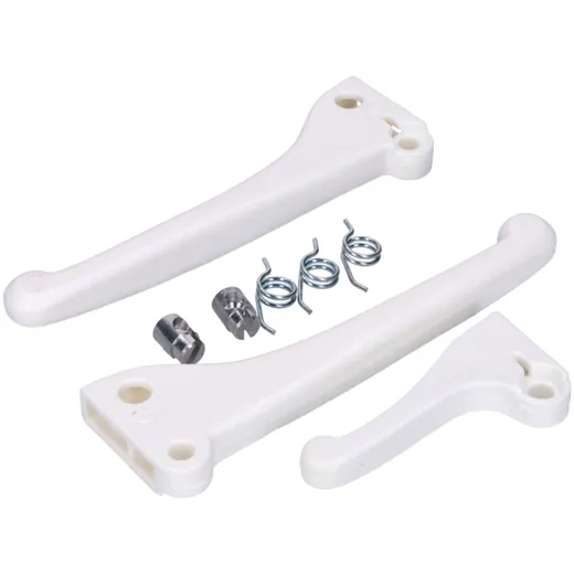 Lever set white with springs and plug-in nipple for Piaggio _1