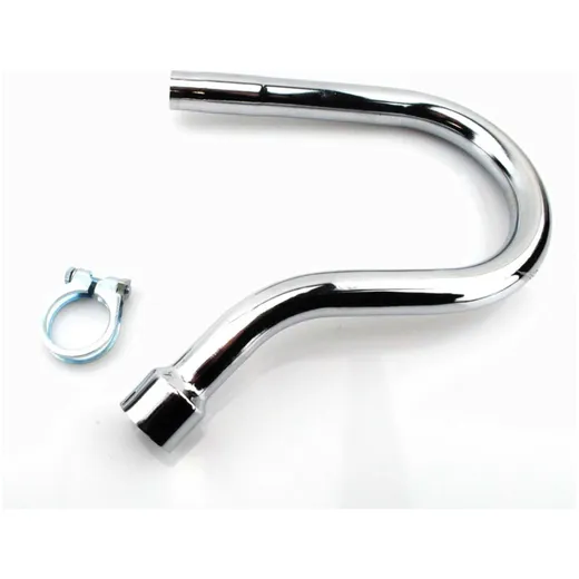 Exhaust manifold chrome 32mm cylinder connection 25.60mm exhaust connection for Zündapp, R 50 MG00001120