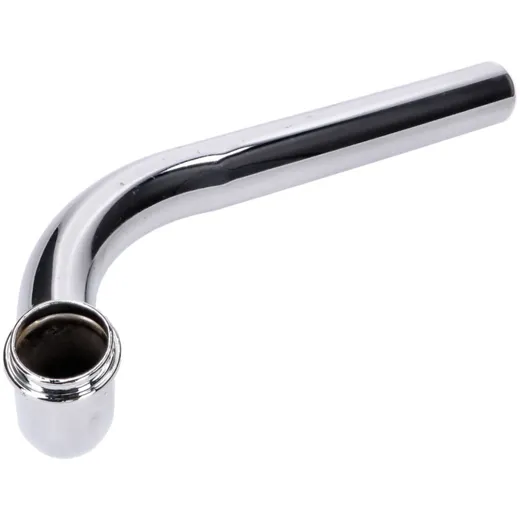 Auspuffkrümmer Stahl 28mm Chrom für Kreidler, Florett, Flory_1