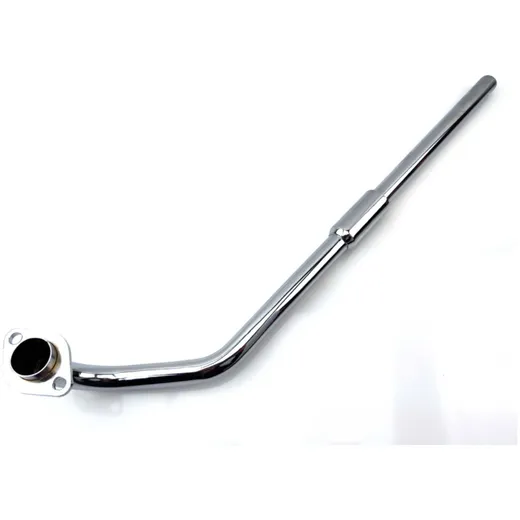 Flange manifold 26mm cylinder connection 28mm exhaust connection left chrome for Hercules, Prima MG00001146