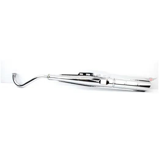 Auspuff Verchromt 22mm Krümmer Schalldämpfereinsatz für Mofa, Moped, Mokick MG00001166