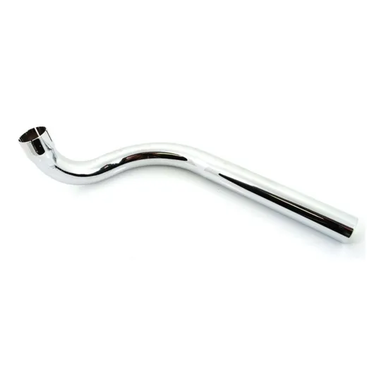 Exhaust manifold steel 32/32mm 310mm chrome for Kreidler Florett RS, GT MG00001476