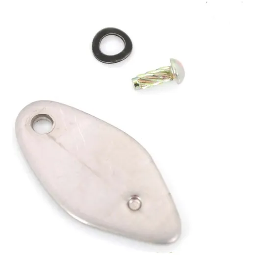 Steering lock cover metal with notched nail and washer for Piaggio Vespa 50 N, SR, Sprinter 50, 90, 90 S, SS, Sprint 150, Super Steering lock cover metal with notched nail and washer for Piaggio Vespa 50 N, SR, Sprinter 50, 90, 90 S, SS, Sprint 150, Super
