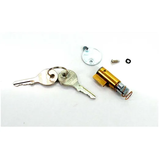 Steering lock brass 12mm with 2 keys for Zündapp CS, CX, ZD, KS, C, GTS, Piaggio Vespa Ape TM P 50, 90, DN 200, DS ET 3 125, Iri