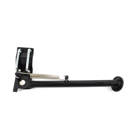Side stand Presto Black 280mm with spring and mounting material for Tomos A 3 Flexer, Hercules Prima 2, 3, 4, 5, 6, SX, M, MF, M Side stand Presto Black 280mm with spring and mounting material for Tomos A 3 Flexer, Hercules Prima 2, 3, 4, 5, 6, SX, M, MF, M