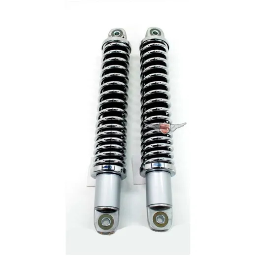 Federbeine Sport 310mm Silber 8mm Buchsen für Zündapp GTS, C 50 Sport, KS 50, Hercules, Kreidler, Puch Mofa, Moped MG00002546