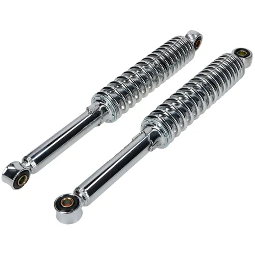 Shock absorber set chrome 360mm 5-way adjustable 10mm bushes_3