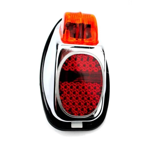 Tail light metal housing height 140mm width 75mm hole spacing 98mm for Miele, DKW, NSU Göricke, Gritzner, Zündapp, Kreidler, Her Tail light metal housing height 140mm width 75mm hole spacing 98mm for Miele, DKW, NSU Göricke, Gritzner, Zündapp, Kreidler, Her