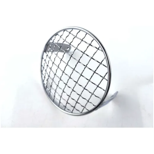 Headlight grille chrome 1 piece outer diameter 130mm mounting distance distance of the mounting to the headlight glass 55mm for