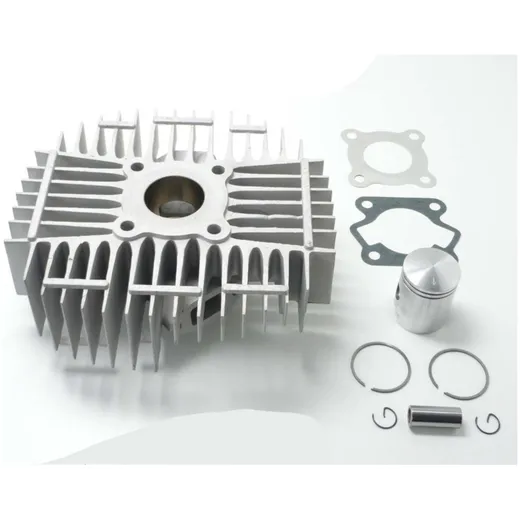 Cylinder kit set aluminum 50cc 40mm bore 32mm manifold connection 48mm hole spacing 55mm stud bolt spacing for Kreidler Florett Cylinder kit set aluminum 50cc 40mm bore 32mm manifold connection 48mm hole spacing 55mm stud bolt spacing for Kreidler Florett