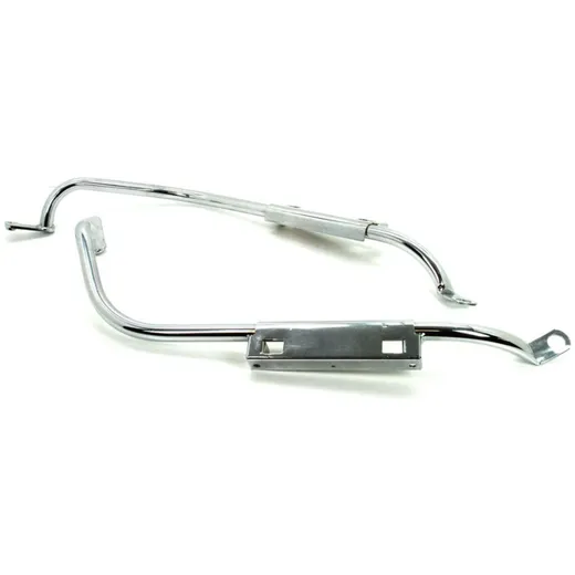 Rahmenunterzüge Kühlerhalter Satz chrom für Zündapp C50, GTS, KS 50 WC MG00007677