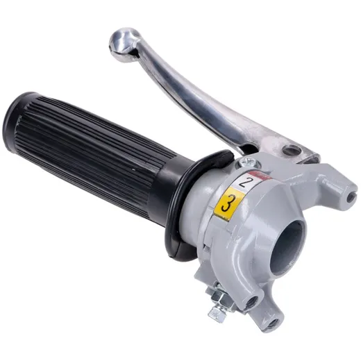 Shift lever aluminum 3-speed grey black for Kreidler, Flory MG00007714