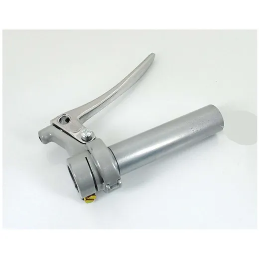 Throttle grip metal silver 22mm 100mm for Zündapp, Kreidler, Hercules, Puch, KTM, DKW, Miele, Rixe, NSU, Gritzner, Bauer moped,
