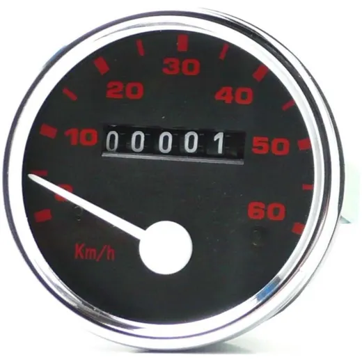 Speedometer VDO 60mm diameter 3mm shaft mount for Piaggio moped, moped MG00008101