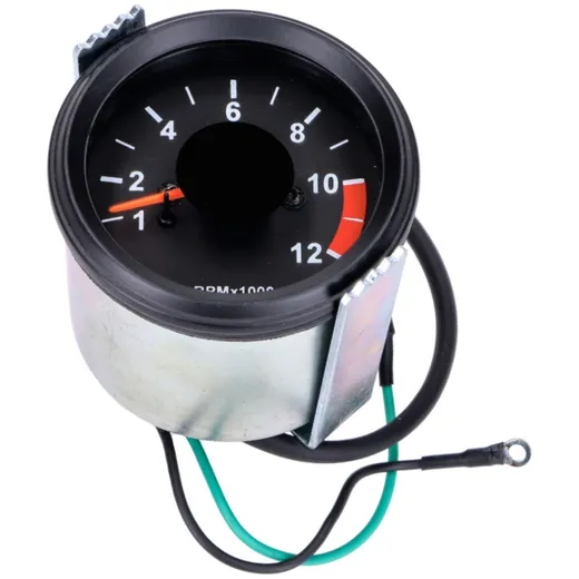 Drehzahlmesser 60mm 12.000U/min rund Sport Cockpit für Hercu_2