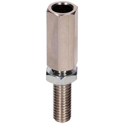 Adjusting screw hexagon M6 x 19mm 2.5mm bore for moped, mope_2